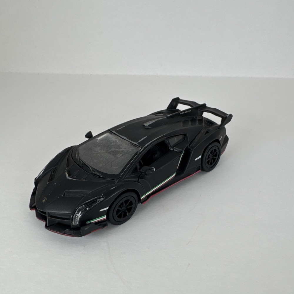 Kinsmart Lamborghini Veneno 1:36 Diecast Toy Car Dark Black